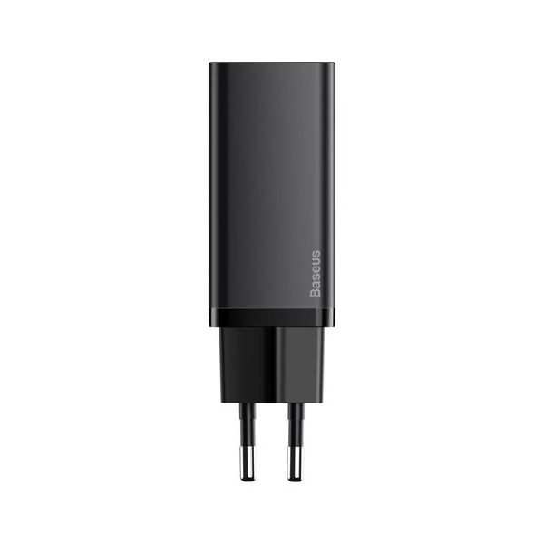 Baseus GaN2 Lite Fast 65W USB / USB Type-C Quick Charge 3.0 Power Delivery (Galliumnitrid), schwarz Baseus GaN2 Lite Fast 65W USB / USB Type-C Quick Charge 3.0 Power Delivery (Galliumnitrid), schwarz