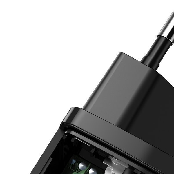 Baseus GaN2 Lite Fast 65W USB / USB Type-C Quick Charge 3.0 Power Delivery (Galliumnitrid), schwarz Baseus GaN2 Lite Fast 65W USB / USB Type-C Quick Charge 3.0 Power Delivery (Galliumnitrid), schwarz