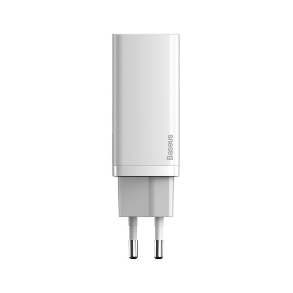 Baseus GaN2 Lite Fast 65W USB / USB Type-C Quick Charge 3.0 Power Delivery (Galliumnitrid), weiss Baseus GaN2 Lite Fast 65W USB / USB Type-C Quick Charge 3.0 Power Delivery (Galliumnitrid), weiss