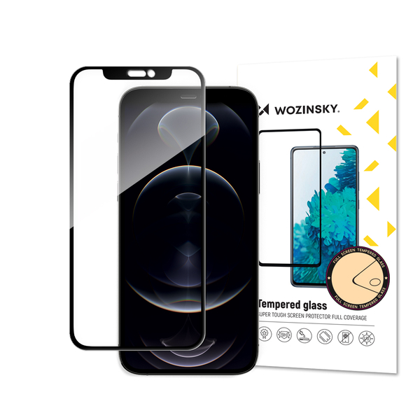Wozinsky Flexi Nano (Hybride 3D) Glasschutz mit Rahmen für iPhone 13 mini schwarz
