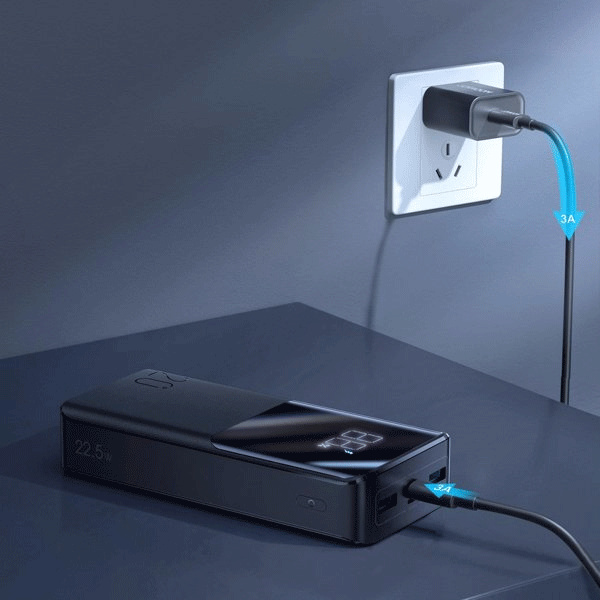 Joyroom Powerbank 20000mAh 22,5W PD QC3.0 AFC schwarz (JR-QP192) Joyroom Powerbank 20000mAh 22,5W PD QC3.0 AFC schwarz (JR-QP192)