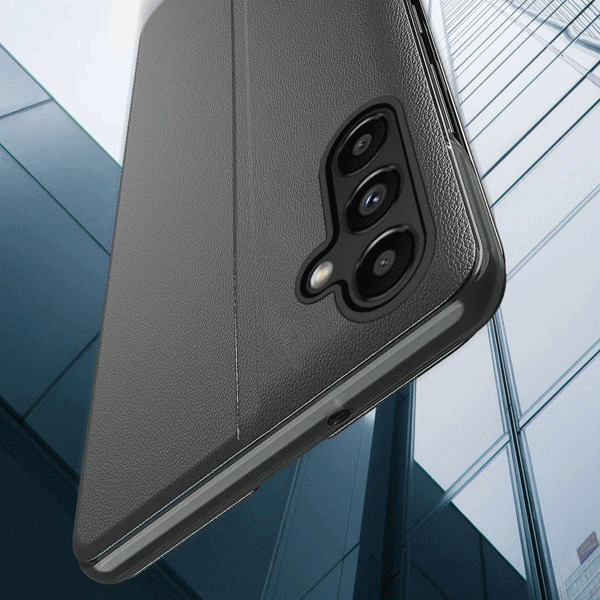 starfix Eco Leather View Wallet für Samsung Galaxy A54 5G mit Standfunktion schwarz starfix Eco Leather View Wallet für Samsung Galaxy A54 5G mit Standfunktion schwarz