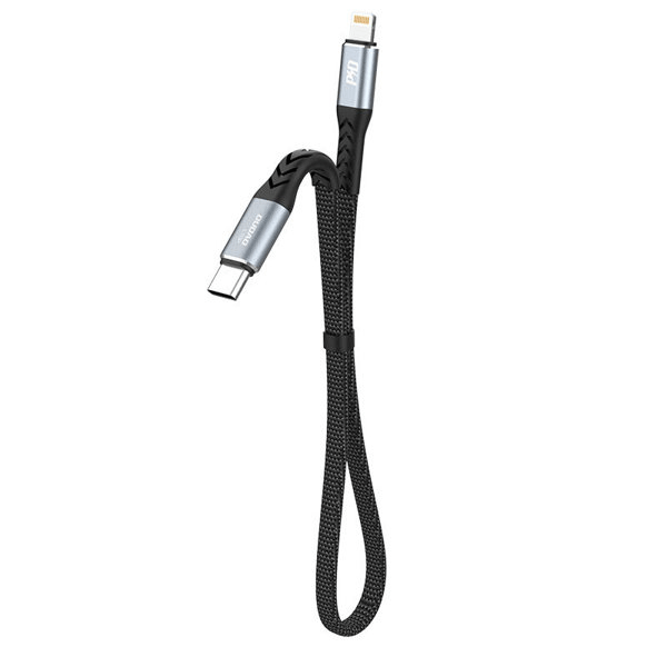 Dudao Lade-/Datenkabel USB Typ-C zu USB Lightning PD 30W schwarz 0,23m (L10P)