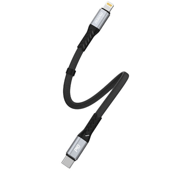 Dudao Lade-/Datenkabel USB Typ-C zu USB Lightning PD 30W schwarz 0,23m (L10P)