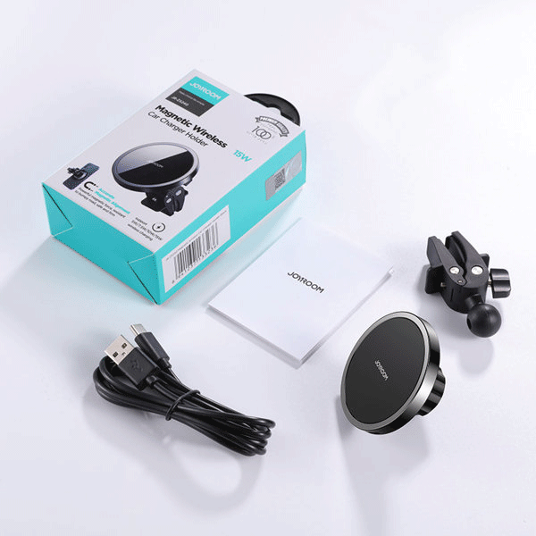 Joyroom KFZ-Halterung Magnethalterung Qi Wireless Ladegerät 15W (MagSafe iPhone kompatibel) Schwarz Joyroom KFZ-Halterung Magnethalterung Qi Wireless Ladegerät 15W (MagSafe iPhone kompatibel) Schwarz
