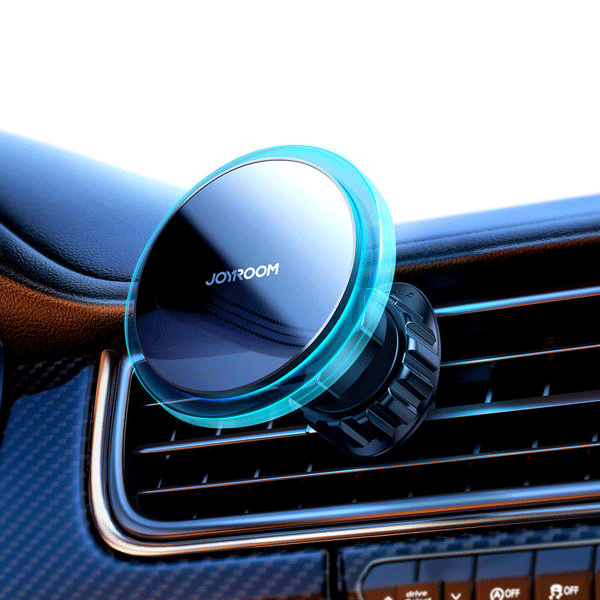 Joyroom Air Vent KFZ-Handy-Halterung mit 15 W Qi Wireless Charger (MagSafe-kompatibel) Silber Joyroom Air Vent KFZ-Handy-Halterung mit 15 W Qi Wireless Charger (MagSafe-kompatibel) Silber