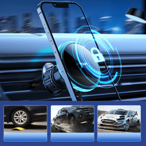 Joyroom Air Vent KFZ-Handy-Halterung mit 15 W Qi Wireless Charger (MagSafe-kompatibel) Silber Joyroom Air Vent KFZ-Handy-Halterung mit 15 W Qi Wireless Charger (MagSafe-kompatibel) Silber
