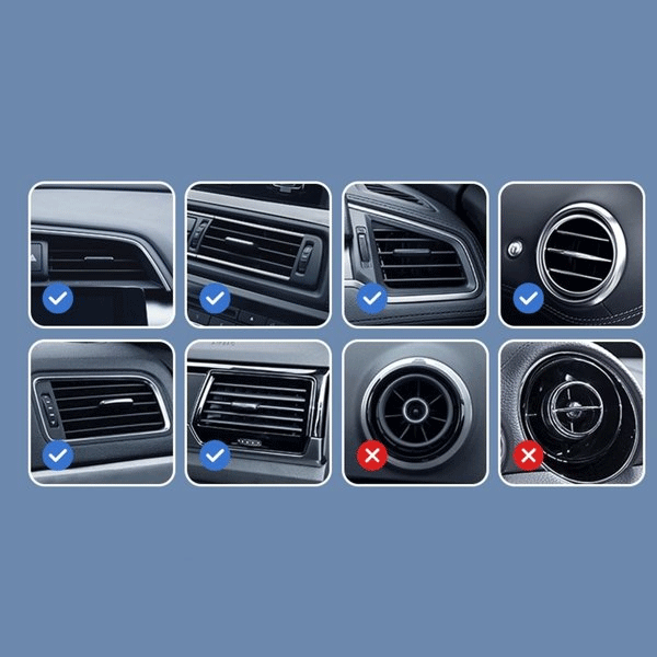 Joyroom Air Vent KFZ-Handy-Halterung mit 15 W Qi Wireless Charger (MagSafe-kompatibel) Silber Joyroom Air Vent KFZ-Handy-Halterung mit 15 W Qi Wireless Charger (MagSafe-kompatibel) Silber