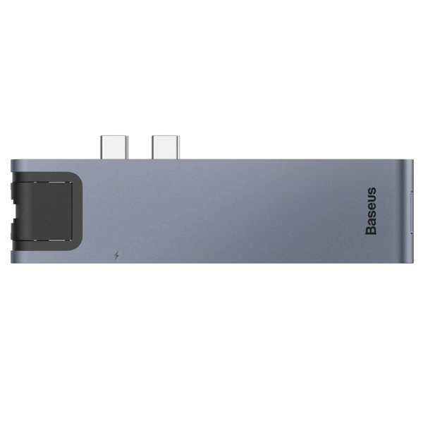 Baseus Multifunction HUB 7in1 USB-C Thunderbolt Dockingstation (MacBook Pro 2016 / 2017 / 2018) grau Baseus Multifunction HUB 7in1 USB-C Thunderbolt Dockingstation (MacBook Pro 2016 / 2017 / 2018) grau