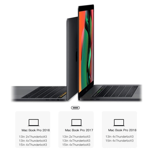 Baseus Multifunction HUB 7in1 USB-C Thunderbolt Dockingstation (MacBook Pro 2016 / 2017 / 2018) grau Baseus Multifunction HUB 7in1 USB-C Thunderbolt Dockingstation (MacBook Pro 2016 / 2017 / 2018) grau