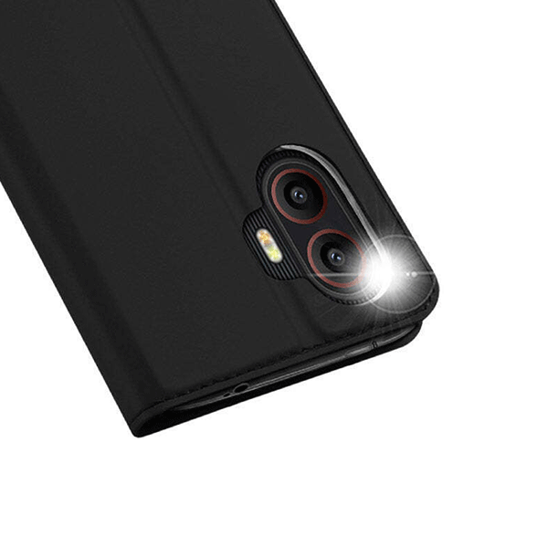 Dux Ducis Flip Case für Samsung Xcover 5 mit Kartenfach schwarz