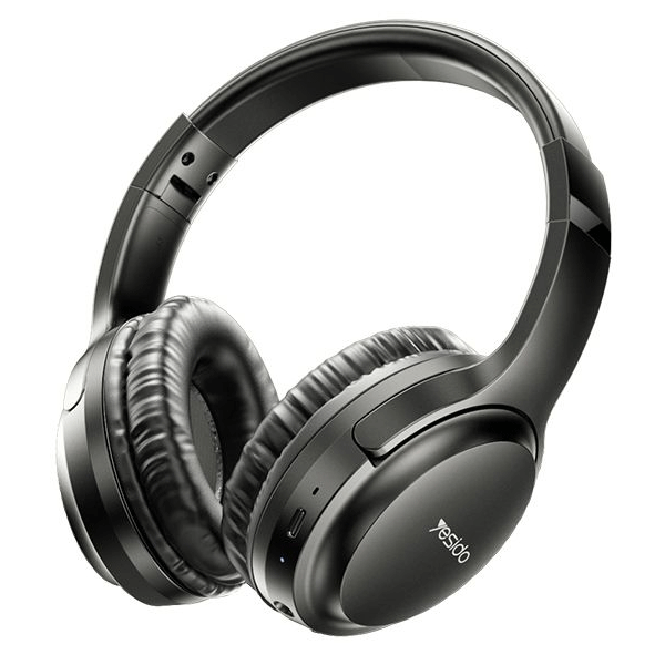 Yesido EP04 Bluetooth 5.3 HD HIFI Faltbares Stereo Headset mit Audiokabel, schwarz Yesido EP04 Bluetooth 5.3 HD HIFI Faltbares Stereo Headset mit Audiokabel, schwarz