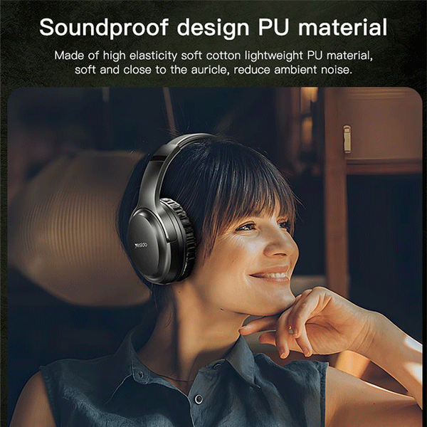Yesido EP04 Bluetooth 5.3 HD HIFI Faltbares Stereo Headset mit Audiokabel, schwarz Yesido EP04 Bluetooth 5.3 HD HIFI Faltbares Stereo Headset mit Audiokabel, schwarz