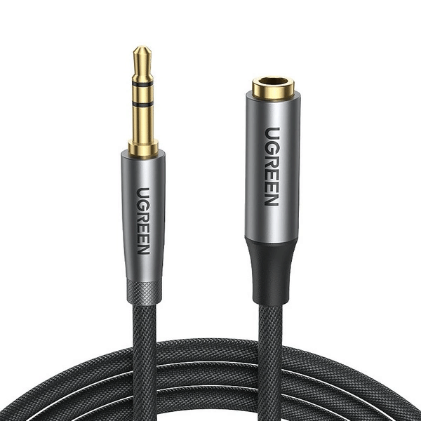 Ugreen AV190 Kabel AUX-Verlängerungskabel 3,5 mm Miniklinke 3m, schwarz Ugreen AV190 Kabel AUX-Verlängerungskabel 3,5 mm Miniklinke 3m, schwarz