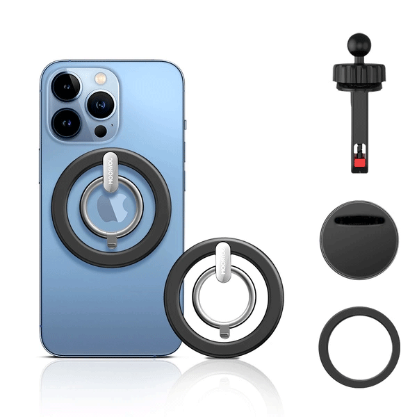 Joyroom Kit multifunktionaler magnetischer Autohalter Ring Telefonhalterung schwarz (JR-ZS294) Joyroom Kit multifunktionaler magnetischer Autohalter Ring Telefonhalterung schwarz (JR-ZS294)