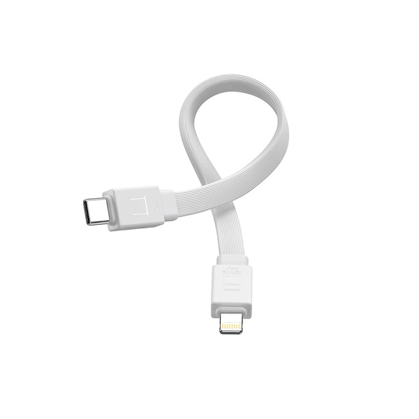 Joyroom Magsafe Powerbank 10000 mAh 20 W mit Ständer + Lightning Kabel – USB-C- Anschluss, Weiß (JR-PBM01) Joyroom Magsafe Powerbank 10000 mAh 20 W mit Ständer + Lightning Kabel – USB-C- Anschluss, Weiß (JR-PBM01)