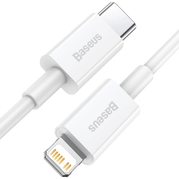 Baseus Superior Series USB-C zu Lightning PD Schnellladekabel 20W Daten-/Ladekabel 1m, weiss (69051) Baseus Superior Series USB-C zu Lightning PD Schnellladekabel 20W Daten-/Ladekabel 1m, weiss (69051)