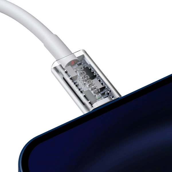 Baseus Superior Series USB-C zu Lightning PD Schnellladekabel 20W Daten-/Ladekabel 1m, weiss (69051) Baseus Superior Series USB-C zu Lightning PD Schnellladekabel 20W Daten-/Ladekabel 1m, weiss (69051)