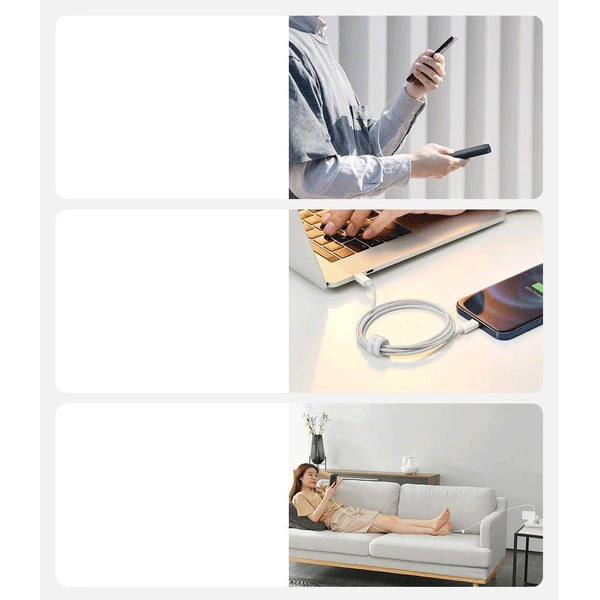 Baseus Superior Series USB-C zu Lightning PD Schnellladekabel 20W Daten-/Ladekabel 1m, weiss (69051) Baseus Superior Series USB-C zu Lightning PD Schnellladekabel 20W Daten-/Ladekabel 1m, weiss (69051)