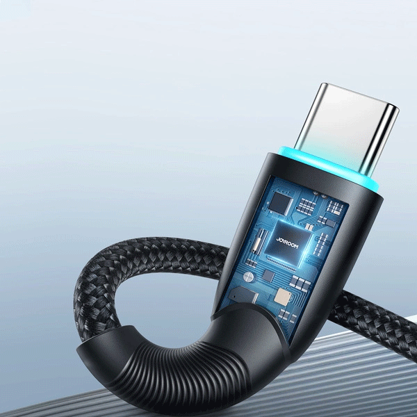 Joyroom Starry-Serie Schnell-Daten-/Ladekabel 100 W USB-A zu USB-C-Kabel 1 m, schwarz (SA32-AC6) Joyroom Starry-Serie Schnell-Daten-/Ladekabel 100 W USB-A zu USB-C-Kabel 1 m, schwarz (SA32-AC6)