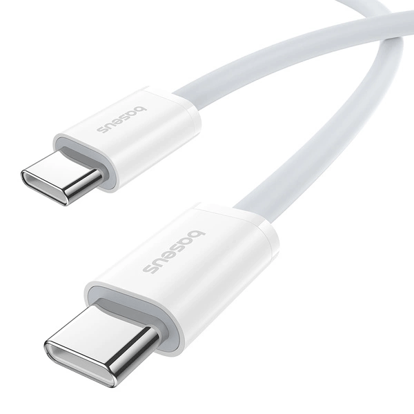 Baseus Superior Series II Schnelladekabel USB-C zu USB-C 30 W 480 Mbit/s Daten-/Ladekabel 2m, Weiß Baseus Superior Series II Schnelladekabel USB-C zu USB-C 30 W 480 Mbit/s Daten-/Ladekabel 2m, Weiß