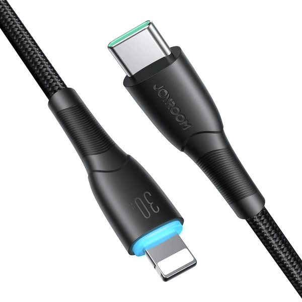 Joyroom Starry Series 30 W USB-C zu Lightning Schnelladekabel 1m, schwarz (SA32-CL3) Joyroom Starry Series 30 W USB-C zu Lightning Schnelladekabel 1m, schwarz (SA32-CL3)