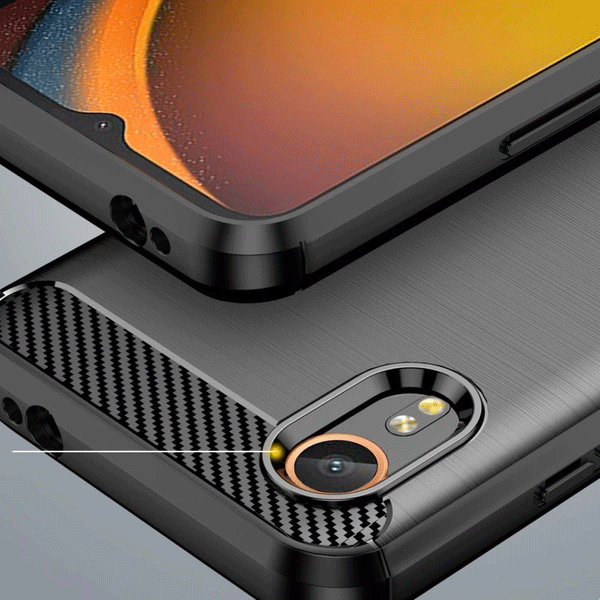 Tech-Protect TPU Carbon Schutz-Hülle für Samsung Galaxy XCover 7 (SM-G556B), schwarz