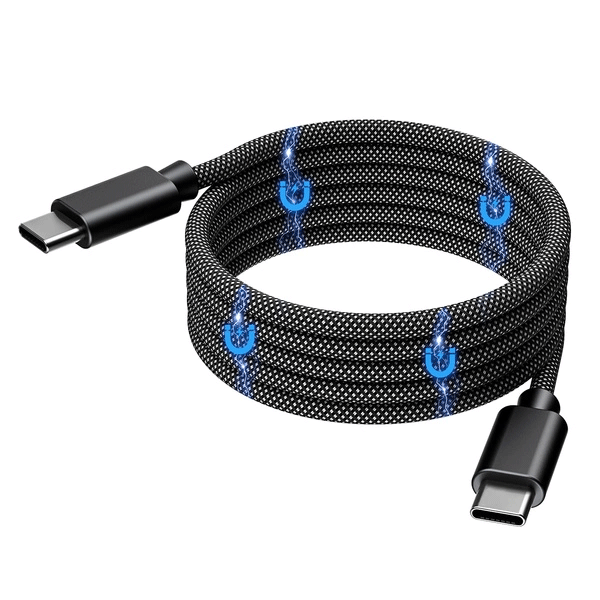 Choetech 240W Kabel mit Power Delivery 3.1 USB-C magnetisch 1,2m, schwarz (XCC-1054) Choetech 240W Kabel mit Power Delivery 3.1 USB-C magnetisch 1,2m, schwarz (XCC-1054)