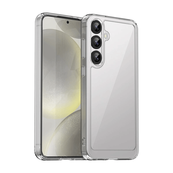 starfix Outer Space Silikon Schutz-Hülle mit Gelrahmen für Samsung Galaxy S25 PLUS, transparent