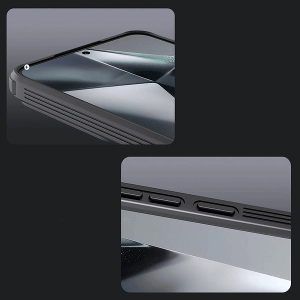 Nillkin CamShield Pro Schutz-Hülle mit Kameraabdeckung Case für Samsung Galaxy S25 (S931B), schwarz