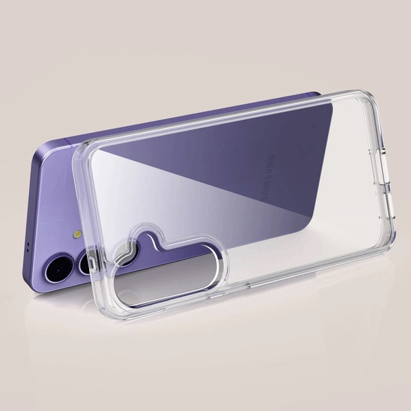 Tech-Protect Flexair Hybrid Silikon Schutz-Hülle für Samsung Galaxy S25, transparent