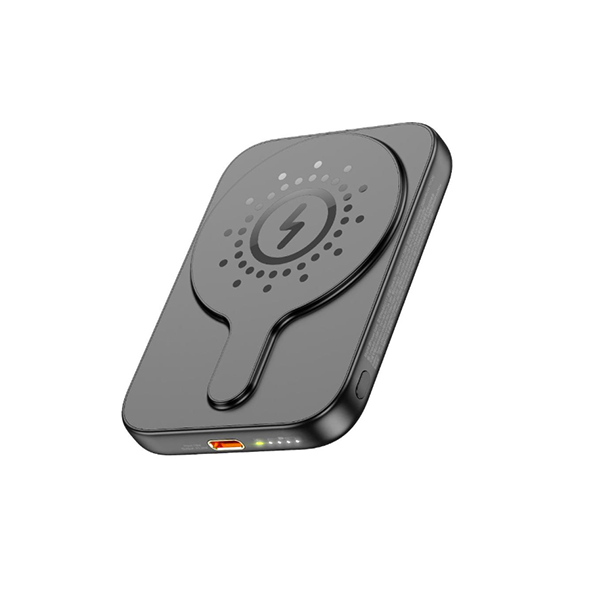 HOCO J117 20W Mini Power Bank kabellos kompatibel mit Magsafe Wireless laden 5000mAh, schwarz