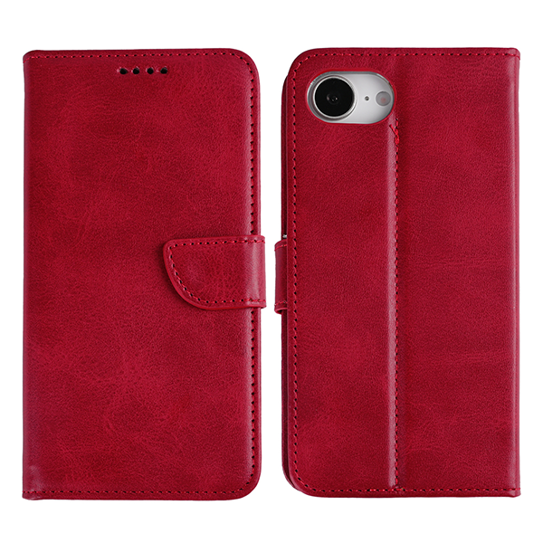 Rixus Wallet Schutz-Hülle pasend für Apple iPhone 16e, rot Rixus Wallet Schutz-Hülle pasend für Apple iPhone 16e, rot