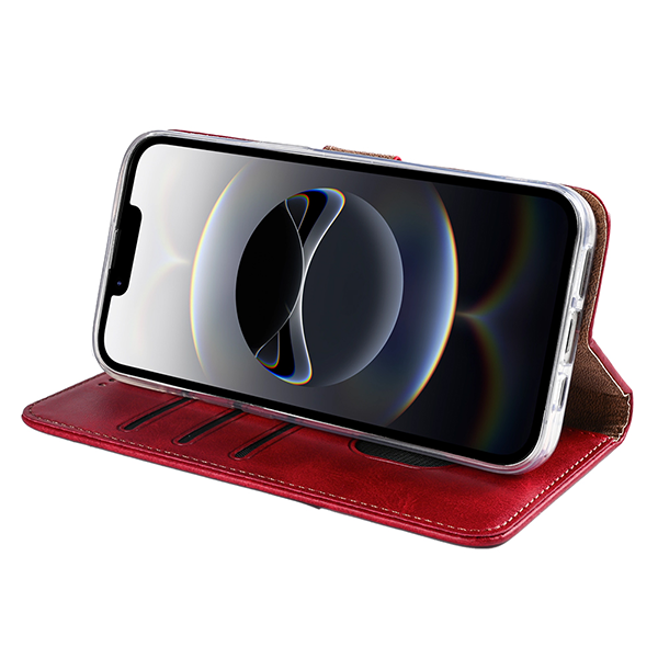Rixus Wallet Schutz-Hülle pasend für Apple iPhone 16e, rot Rixus Wallet Schutz-Hülle pasend für Apple iPhone 16e, rot