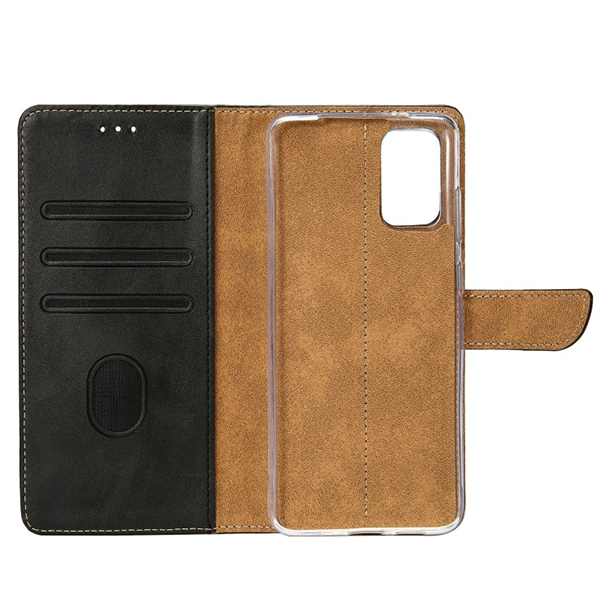 Rixus Wallet Schutz-Hülle passend für Samsung Galaxy S20 (G980F), schwarz