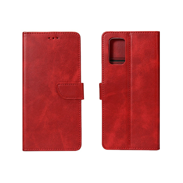 Rixus Wallet Schutz-Hülle passend für Samsung Galaxy S20 (G980F), rot