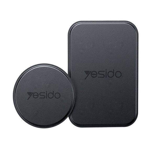 YESIDO C207 Universal Magnetplatten für Halterung mit Selbstklebende-Montagekleber, schwarz