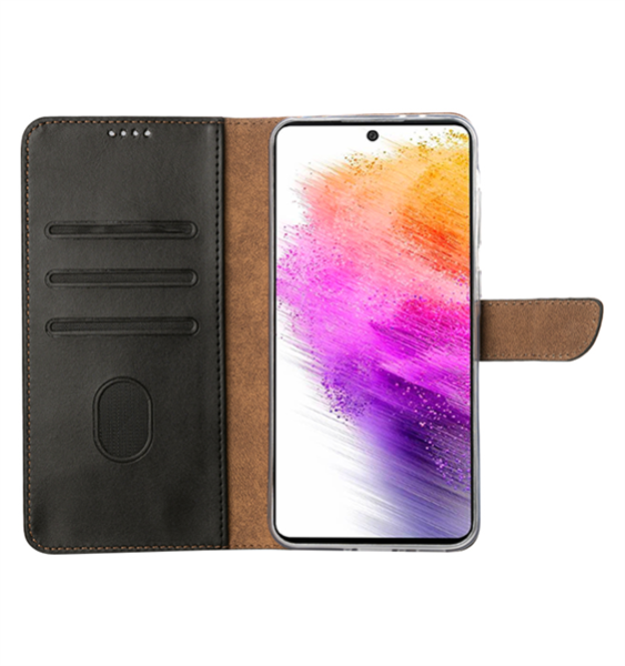 Rixus Flip Book Cover Tasche Schutz-Hülle Case passend für Samsung Galaxy A56 (A566B), schwarz