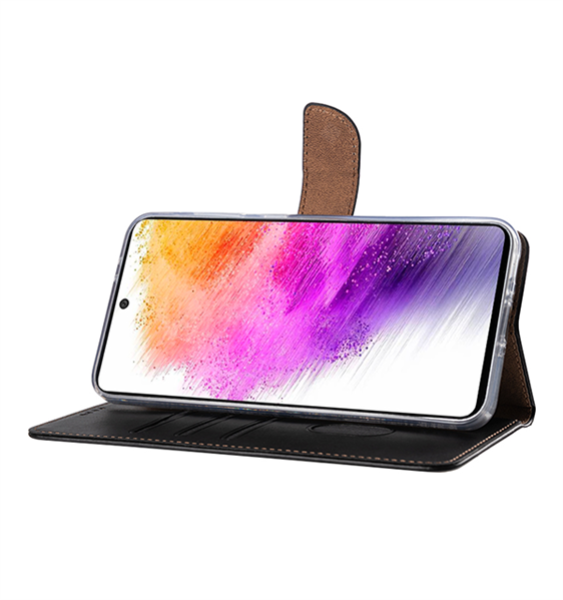 Rixus Flip Book Cover Tasche Schutz-Hülle Case passend für Samsung Galaxy A56 (A566B), schwarz