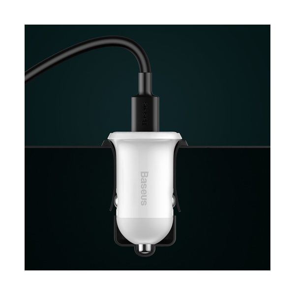 Baseus Grain Pro Autoladegerät 2x USB 4,8 A weiß (CCALLP-02) Baseus Grain Pro Autoladegerät 2x USB 4,8 A weiß (CCALLP-02)