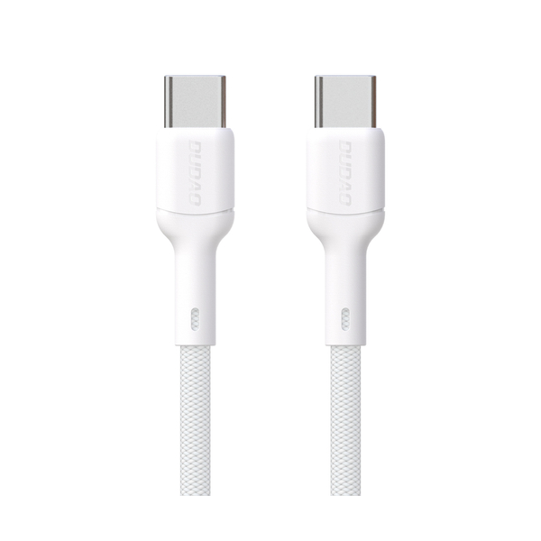 Dudao 65W USB-C zu USB-C Schnelladekabel 1m - Weiß (L9C_White 1M) Dudao 65W USB-C zu USB-C Schnelladekabel 1m - Weiß (L9C_White 1M)