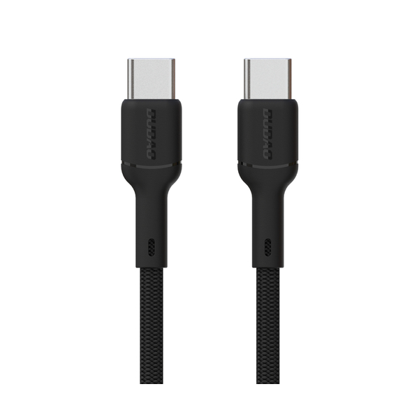 Dudao 65W USB-C zu USB-C Schnelladekabel 1m - Schwarz (L9C_Black 1M) Dudao 65W USB-C zu USB-C Schnelladekabel 1m - Schwarz (L9C_Black 1M)
