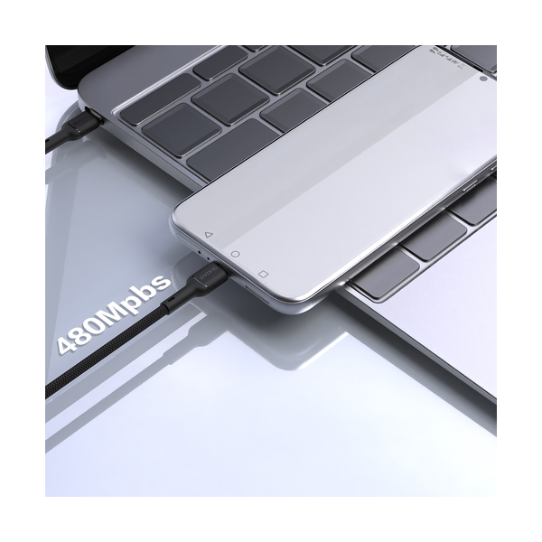 Dudao 65W USB-C zu USB-C Schnelladekabel 1m - Schwarz (L9C_Black 1M) Dudao 65W USB-C zu USB-C Schnelladekabel 1m - Schwarz (L9C_Black 1M)