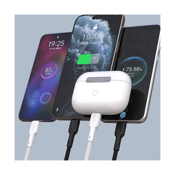 Dudao 65W USB-C zu USB-C Schnelladekabel 1m - Schwarz (L9C_Black 1M) Dudao 65W USB-C zu USB-C Schnelladekabel 1m - Schwarz (L9C_Black 1M)