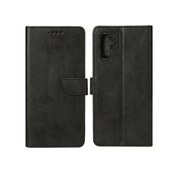 Rixus Flip-Hülle Clip passend für Samsung Galaxy A55 5G Hülle mit Standfunktion, schwarz