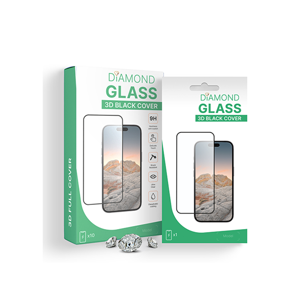 starfix Diamond 3D Anti-Static Glas-Displayschutz passend für Motorola Edge 50, schwarz