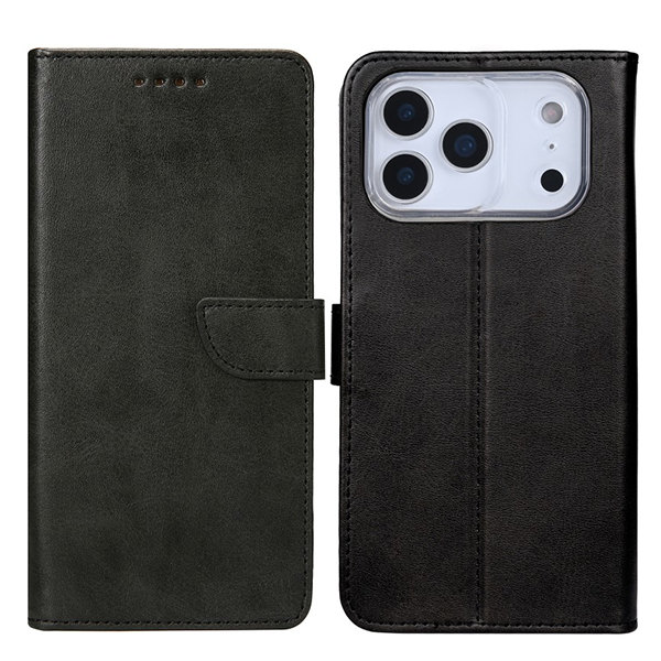 Rixus Flip Book Cover Tasche Schutz-Hülle Case passend für Apple iPhone 17 Pro Max, schwarz
