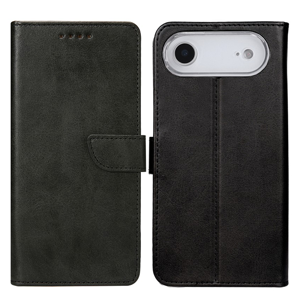 Rixus Flip Book Cover Tasche Schutz-Hülle Case passend für Apple iPhone 17 Air, schwarz