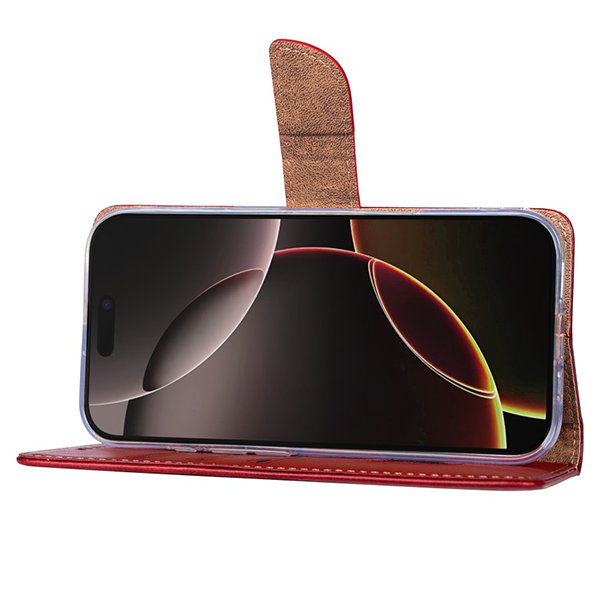 Rixus Flip Book Cover Tasche Schutz-Hülle Case passend für Apple iPhone 17 Air, rot