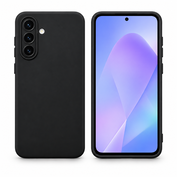 starfix AIR Silikon-Hülle passend für Samsung Galaxy A27 5G (A276B), schwarz